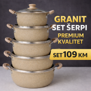 Granit set šerpi – Premium kvalitet